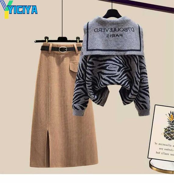 yiciya fashion knit two pieces deisnged zebra print pullover and knee dress casual wear versatile soft sweater autumn winter, White
yiciya fashion knit two pieces deisnged zebra print pullover and knee dress casual wear versatile soft sweater autumn winter, White