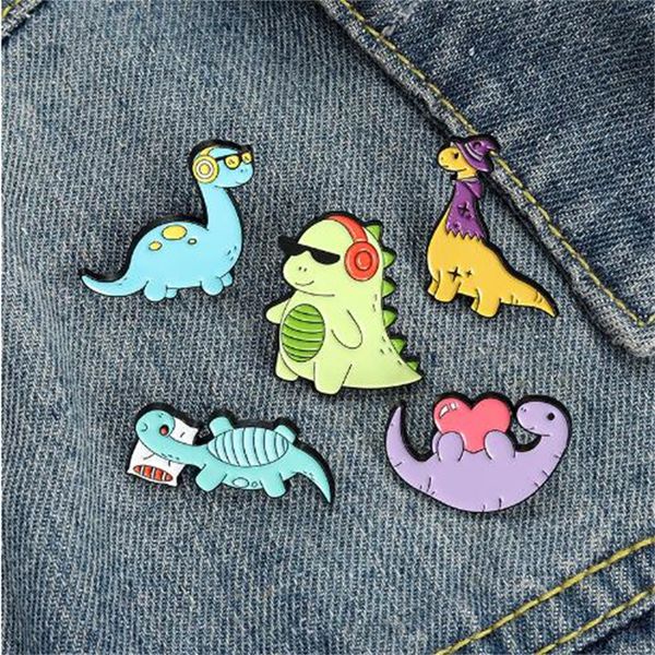new cute dinosaur enamel brooch creative animal brooch children's backpack decoration jewelry women's coat lapel badge gift ab1156, Gray
new cute dinosaur enamel brooch creative animal brooch children's backpack decoration jewelry women's coat lapel badge gift ab1156, Gray