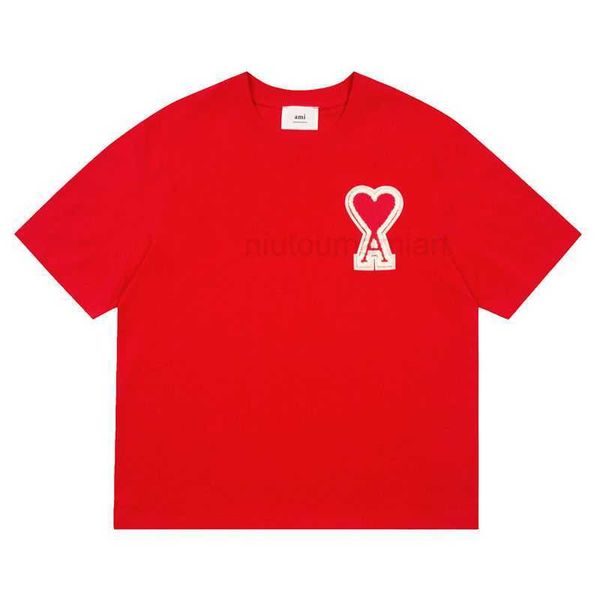 t shirts for men women and amis the women's correct of men's love a sleeve letter badge embroidered ins short fashion brand loose, White;black
t shirts for men women and amis the women's correct of men's love a sleeve letter badge embroidered ins short fashion brand loose, White;black