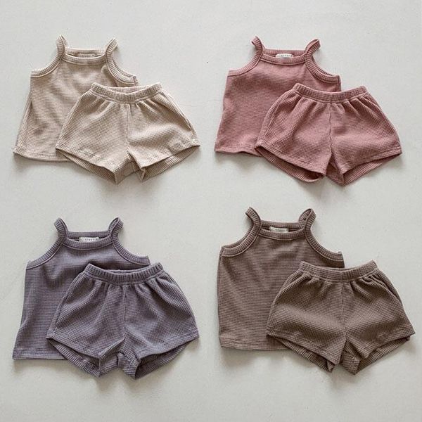 clothing sets 0-5 year old baby boy summer boy and girl thin cotton waffle suspender elastic shorts suit baby vest shorts casual suit 230420, White
clothing sets 0-5 year old baby boy summer boy and girl thin cotton waffle suspender elastic shorts suit baby vest shorts casual suit 230420, White