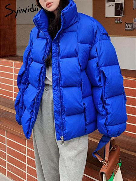 leather syiwidii winter parkas for women autumn 2022 new korean fashion oversized coats plaid puffer jacket thicken warm bf outerwear, Black
leather syiwidii winter parkas for women autumn 2022 new korean fashion oversized coats plaid puffer jacket thicken warm bf outerwear, Black