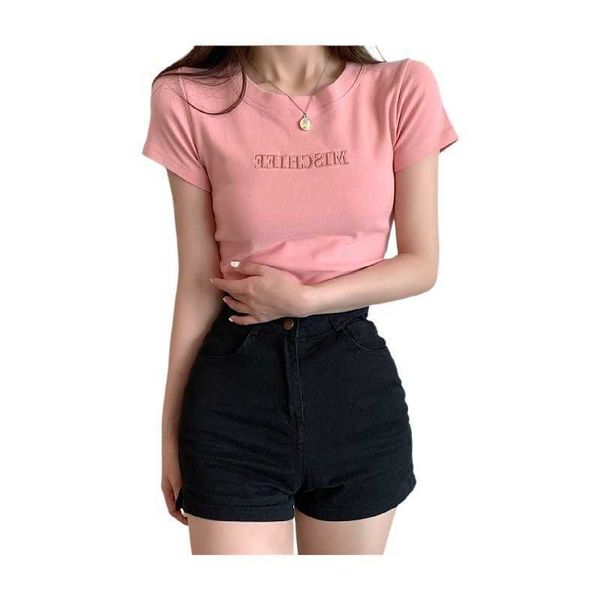 women's t-shirt summer korean fashion y2k tshirt woman embroidery tee shirt femme short sleeve slim vintage clothes women kpop z0418, White
women's t-shirt summer korean fashion y2k tshirt woman embroidery tee shirt femme short sleeve slim vintage clothes women kpop z0418, White