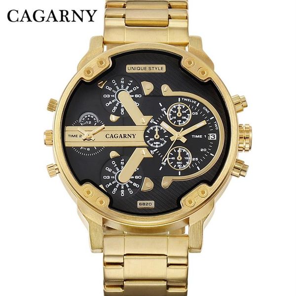 relogio masculino 6820 cagarny 7333 luxury watch men sport quartz clock watches waterproof gold steel wrist watch military222q, Slivery;brown
relogio masculino 6820 cagarny 7333 luxury watch men sport quartz clock watches waterproof gold steel wrist watch military222q, Slivery;brown