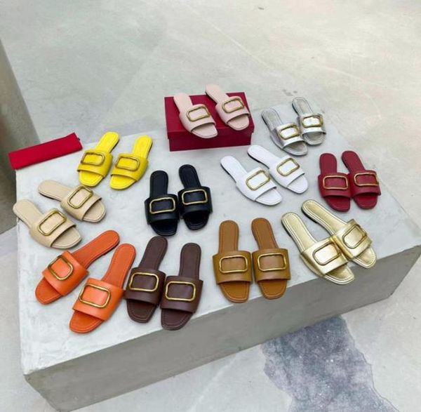 classic ladies slippers designer leather fashion versatile flat heel casual temperament sandals 3543 sizes with box3263394, Black
classic ladies slippers designer leather fashion versatile flat heel casual temperament sandals 3543 sizes with box3263394, Black