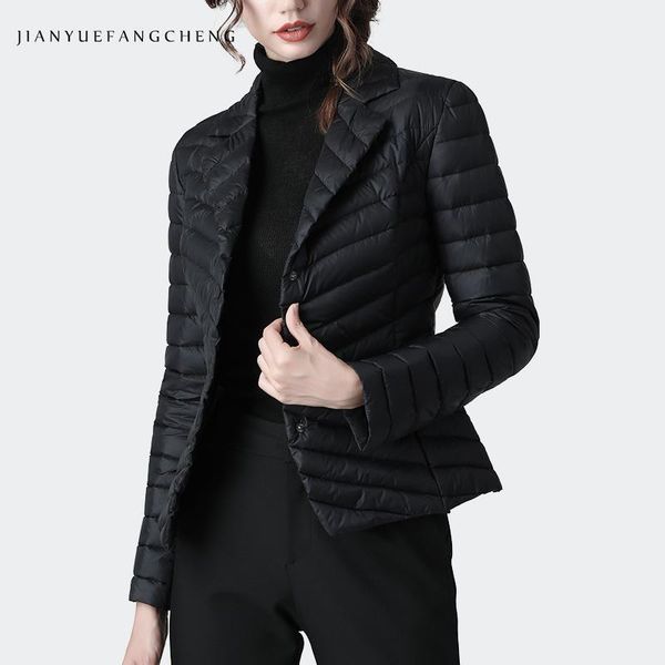 parkas fashion suit collar women winter down jacket elegant slim warm lightly puffer coat outwear plus size 3 buttons duck down jackets, Black
parkas fashion suit collar women winter down jacket elegant slim warm lightly puffer coat outwear plus size 3 buttons duck down jackets, Black