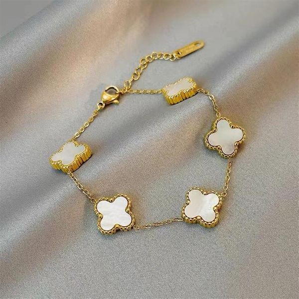 bangle double side clover charm bracelet gold plating stainless steel jewelry for women255m, Black
bangle double side clover charm bracelet gold plating stainless steel jewelry for women255m, Black