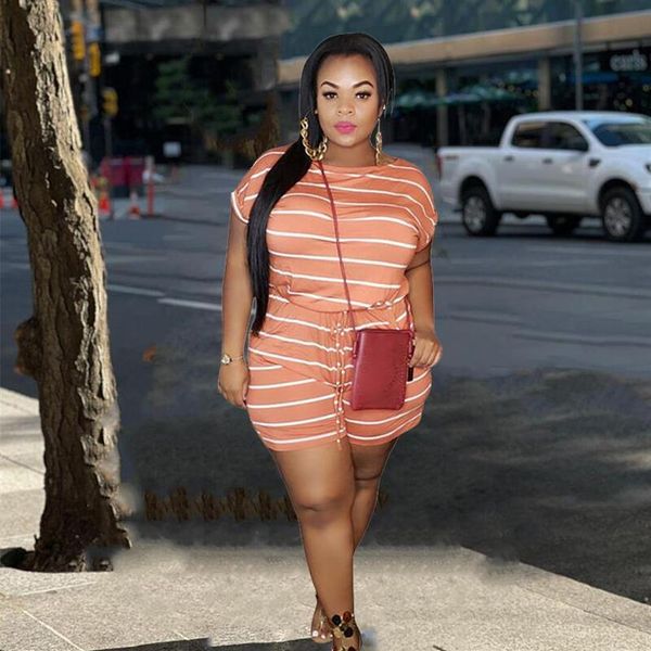 plus size pants women one piece jumpsuit summer clothes mid waist elastic shorts jumpsuits striped romper whole drop293r, Black
plus size pants women one piece jumpsuit summer clothes mid waist elastic shorts jumpsuits striped romper whole drop293r, Black