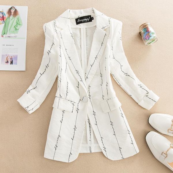 pants women casual long blazer three quarter sleeve notched neck ladies outwear spring summer single button suit jacket, White
pants women casual long blazer three quarter sleeve notched neck ladies outwear spring summer single button suit jacket, White