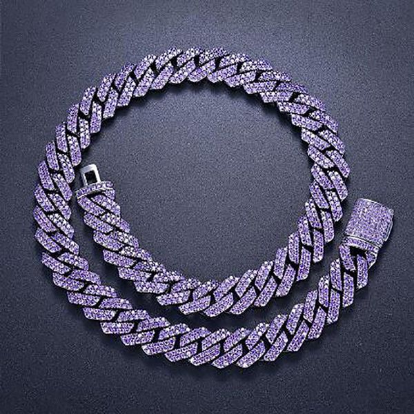 15mm iced cuban link prong chain 2 row purple cz diamond cubic zirconia hiphop jewelry 16inch-24inch choker necklace262h, Silver
15mm iced cuban link prong chain 2 row purple cz diamond cubic zirconia hiphop jewelry 16inch-24inch choker necklace262h, Silver