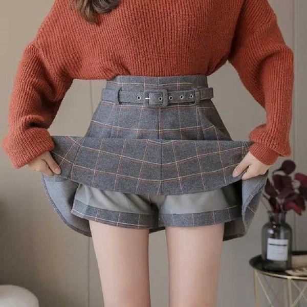 skirts korean style plaid skirt shorts aline high waisted mini for women kaii autumn winter wool short skirts with belt aa230420, Black
skirts korean style plaid skirt shorts aline high waisted mini for women kaii autumn winter wool short skirts with belt aa230420, Black