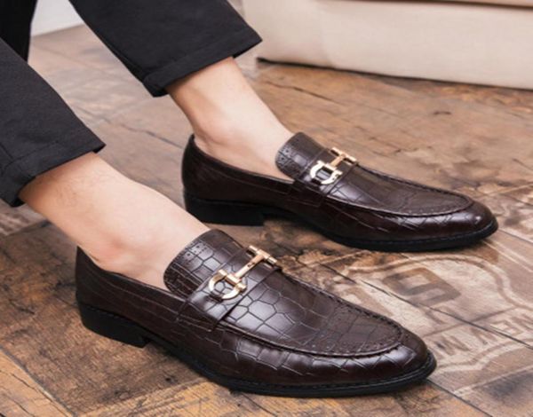 2020 new men formal business brogue shoes men039s crocodile dress shoes male casual leather wedding party loafers 5016729, Black
2020 new men formal business brogue shoes men039s crocodile dress shoes male casual leather wedding party loafers 5016729, Black