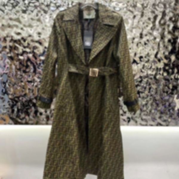 spring new classic old flower double f full jacquard logo long suit collar coat belt windbreaker coat luxurious design and slim temperament, Tan;black
spring new classic old flower double f full jacquard logo long suit collar coat belt windbreaker coat luxurious design and slim temperament, Tan;black
