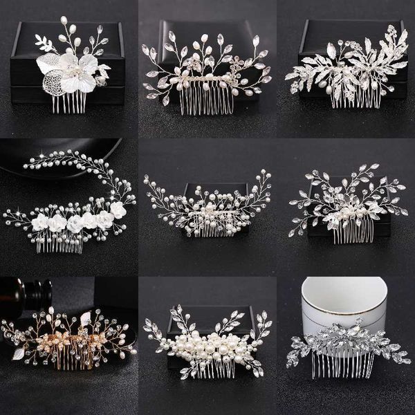 wedding hair jewelry trendy handmade tiara wedding hair comb leaf flower bridal hairpins pearl rhinestone head jewelry girls wedding hair ac, Slivery;golden
wedding hair jewelry trendy handmade tiara wedding hair comb leaf flower bridal hairpins pearl rhinestone head jewelry girls wedding hair ac, Slivery;golden