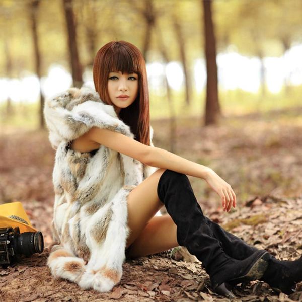fur new real genuine natural rabbit fur vest with hood women's fashion jacket gilet warm winter custom any size, Black
fur new real genuine natural rabbit fur vest with hood women's fashion jacket gilet warm winter custom any size, Black
