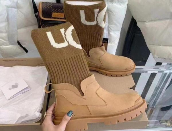 women039s fashion snow boots thick soled elastic knitting stitching warm socks martin middle platform boots7166701, Black
women039s fashion snow boots thick soled elastic knitting stitching warm socks martin middle platform boots7166701, Black