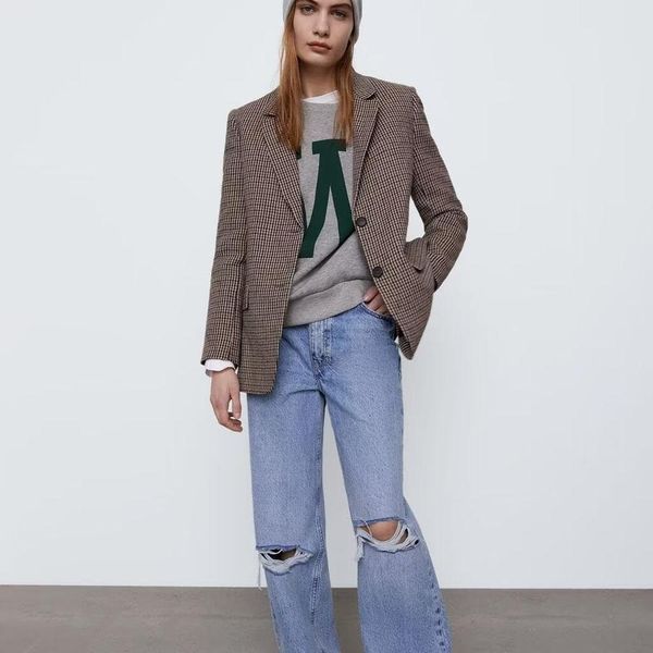 pants 2022 autumn and winter women's new fashion casual brushed houndstooth loose allmatch waist suit, White
pants 2022 autumn and winter women's new fashion casual brushed houndstooth loose allmatch waist suit, White