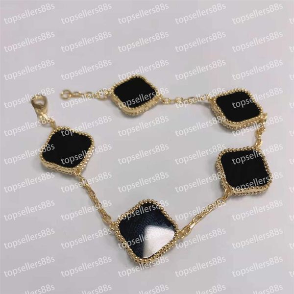 classic fashion charm bracelets four leaf clover designer jewelry 18k gold bangle bracelet for women men necklaces chain elegant j261v, Golden;silver
classic fashion charm bracelets four leaf clover designer jewelry 18k gold bangle bracelet for women men necklaces chain elegant j261v, Golden;silver