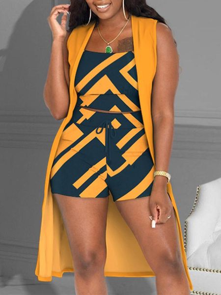 dress 2022 summer geo print crop shorts set with cardigan of three fashion casual pieces for women ing, White
dress 2022 summer geo print crop shorts set with cardigan of three fashion casual pieces for women ing, White