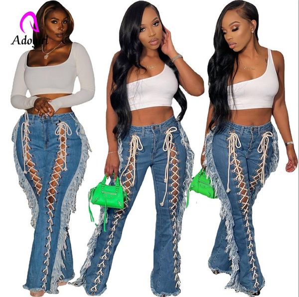 jeans distressed women jeans zipper fly tassel high waist flare bottom 2022 summer workout activewear ripped hole denim pants trousers, Blue
jeans distressed women jeans zipper fly tassel high waist flare bottom 2022 summer workout activewear ripped hole denim pants trousers, Blue