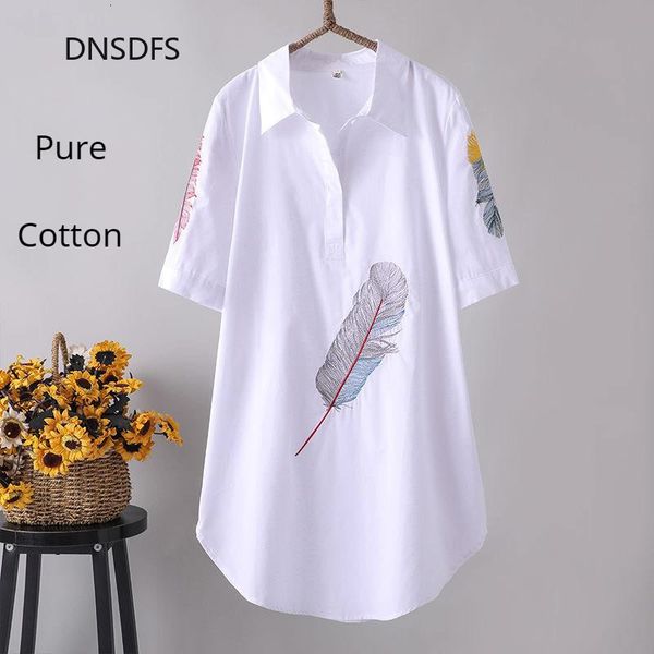 men's swimwear pure cotton shirts feather embroidery white shirt leisure oversize women blouse harajuku loose midlong blouses summer re
men's swimwear pure cotton shirts feather embroidery white shirt leisure oversize women blouse harajuku loose midlong blouses summer re
