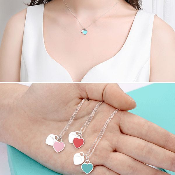 new 100% 925 sterling silver love necklace pendant 2 hearts necklace designer bead chain rose gold and gold luxurious for women fashion jewe
new 100% 925 sterling silver love necklace pendant 2 hearts necklace designer bead chain rose gold and gold luxurious for women fashion jewe