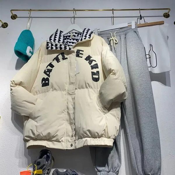 leather 2022 winter new down padded jacket female country tide retro love letter printing thickened couple bread jacket commuting, Black
leather 2022 winter new down padded jacket female country tide retro love letter printing thickened couple bread jacket commuting, Black