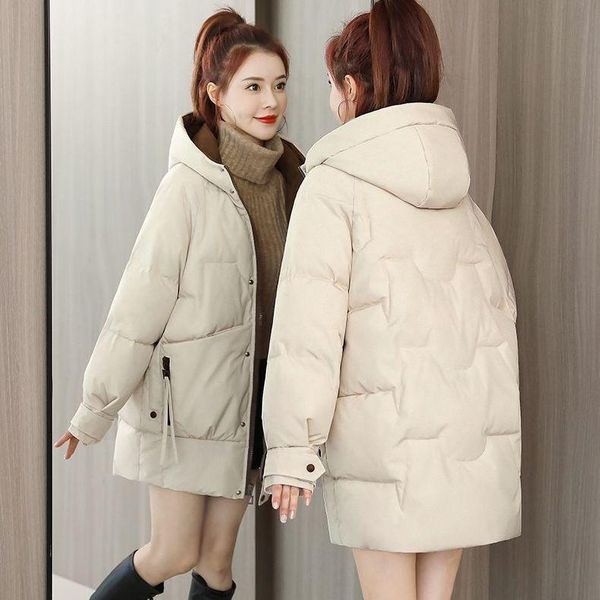 leather 2022 women jacket winter thick warm down cotton parka coat women's casual loose korean style outwear ladies hooded, Black
leather 2022 women jacket winter thick warm down cotton parka coat women's casual loose korean style outwear ladies hooded, Black