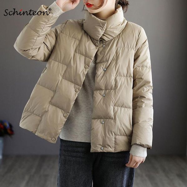 parkas schinteon women light down jacket simple casual solid color stand collar short outwear autumn coat female new 2021 fashion, Black
parkas schinteon women light down jacket simple casual solid color stand collar short outwear autumn coat female new 2021 fashion, Black