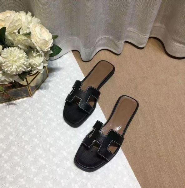 women slippers flops sandals moccasins 25 color leather wear shoes womens fashion palmprint luxury designers size 3543 slipper fa3726068, Black
women slippers flops sandals moccasins 25 color leather wear shoes womens fashion palmprint luxury designers size 3543 slipper fa3726068, Black