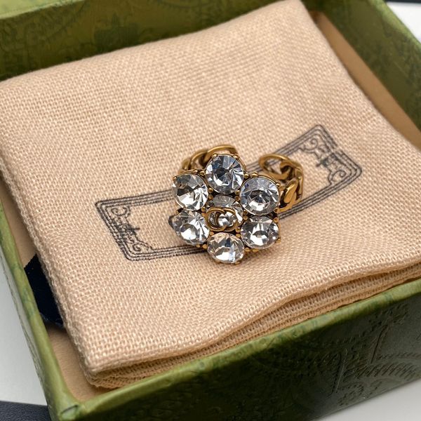 never fade brand letter ring gold plated brass copper open band rings designer luxury rhinestone crystal flower ring for womens wedding jewe, Silver
never fade brand letter ring gold plated brass copper open band rings designer luxury rhinestone crystal flower ring for womens wedding jewe, Silver