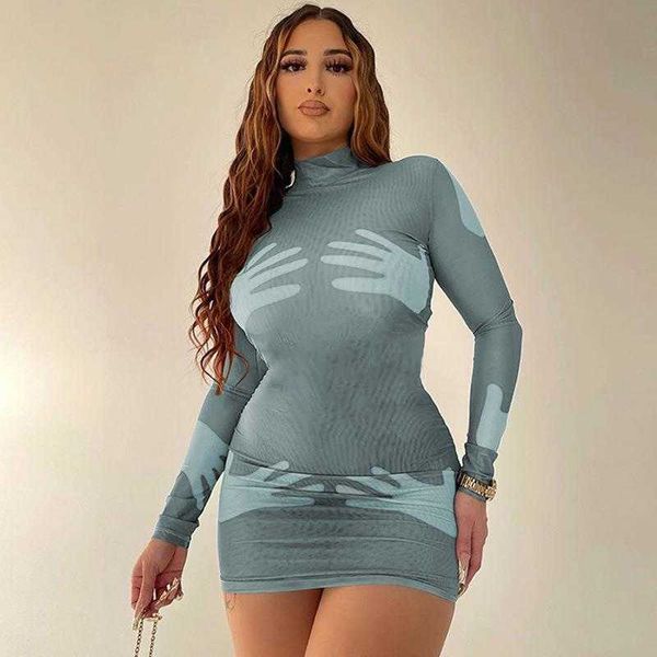 style womens clothing winter fashion dresses printed slim turtleneck long, Black;gray
style womens clothing winter fashion dresses printed slim turtleneck long, Black;gray