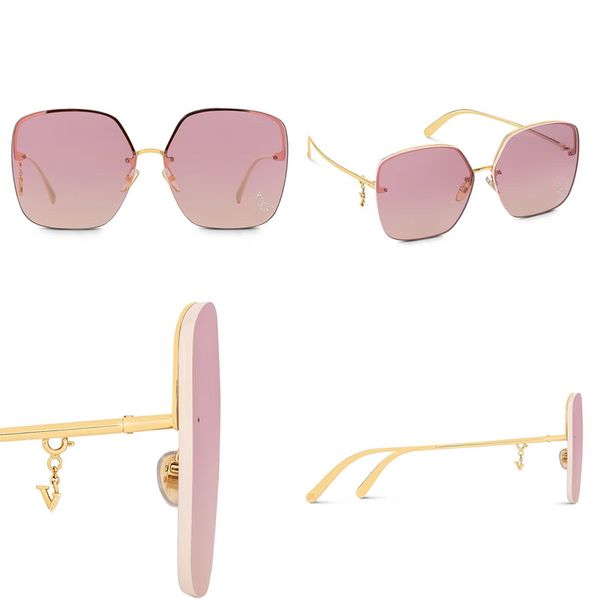 Designer Glam Square Sunglasses with oversized metal frame and crystal Monogram Flower gradient eye glasses elegant ladies Z2013U leisure vacation party Lunettes
Designer Glam Square Sunglasses with oversized metal frame and crystal Monogram Flower gradient eye glasses elegant ladies Z2013U leisure vacation party Lunettes