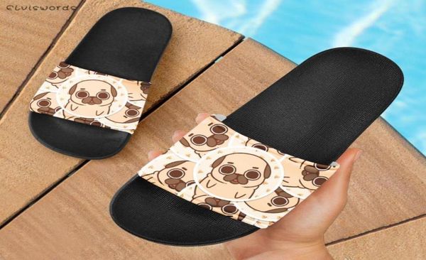 slippers elviswords lovely cartoon pug prints comfortable indoor women nonslip slip on casual ladies slides light girls sandals9238618, Black
slippers elviswords lovely cartoon pug prints comfortable indoor women nonslip slip on casual ladies slides light girls sandals9238618, Black
