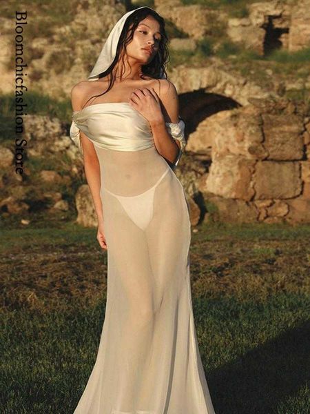 casual dresses off shoulder mesh perspective dress for women backless solid slim long dresses 2023 summer grace party vacation vestidos j230, Black;gray
casual dresses off shoulder mesh perspective dress for women backless solid slim long dresses 2023 summer grace party vacation vestidos j230, Black;gray