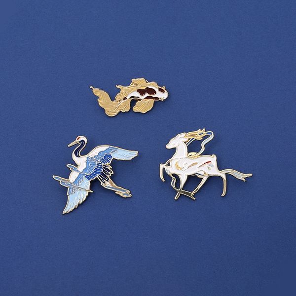 cartoon animal enamel pins for girls creative chinese lucky charm red-crowned crane lotus brooches 4pcs /set alloy pin shirt badge jewelry g, Gray
cartoon animal enamel pins for girls creative chinese lucky charm red-crowned crane lotus brooches 4pcs /set alloy pin shirt badge jewelry g, Gray