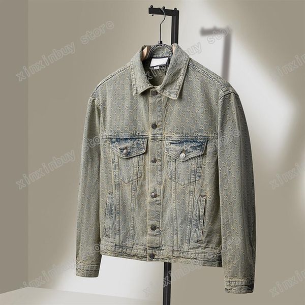 xinxinbuy men designer coats jacket denim jacquard letter paris long sleeve women black yellow gray s-2xl245g, Black;brown
xinxinbuy men designer coats jacket denim jacquard letter paris long sleeve women black yellow gray s-2xl245g, Black;brown