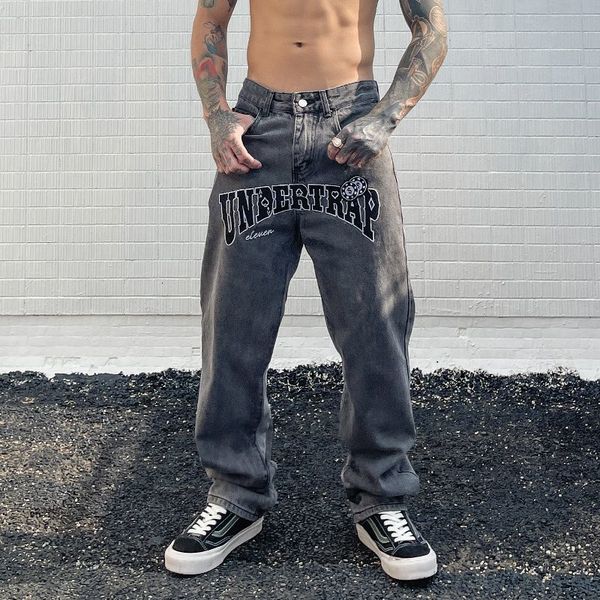 mens pants american letter embroidery jeans mens brand high street loose straight pants street y2k retro wild casual denim trousers 230419, Black
mens pants american letter embroidery jeans mens brand high street loose straight pants street y2k retro wild casual denim trousers 230419, Black