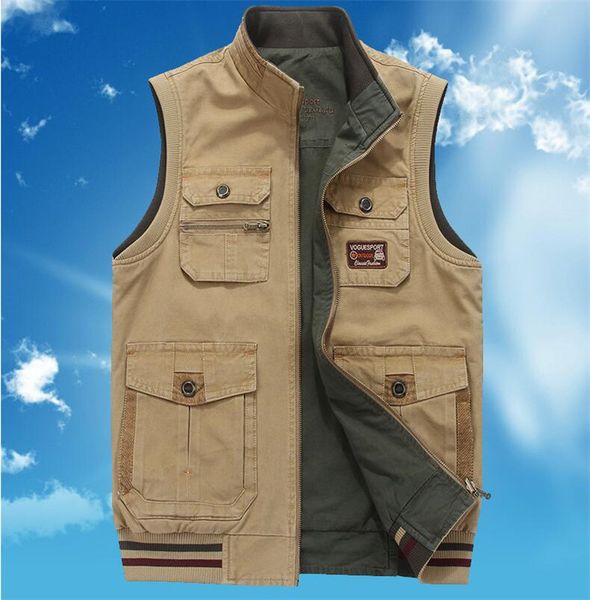 men's vests sleeveless vest jacket multipocket double sides wear waistcoat standcollar casual army tactical clothing plus size l9xl 230, Black;white
men's vests sleeveless vest jacket multipocket double sides wear waistcoat standcollar casual army tactical clothing plus size l9xl 230, Black;white