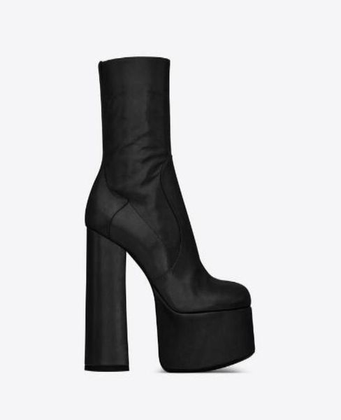 women genuine leather billy platform bootie thick covered heel side zipper fashion pop new paris boots shoes1339464, Black
women genuine leather billy platform bootie thick covered heel side zipper fashion pop new paris boots shoes1339464, Black