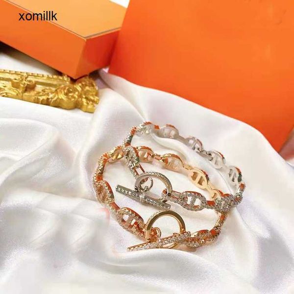 hermm designer bracelet love home pig nose bracelet full diamond female high version light luxury jewelry, Black
hermm designer bracelet love home pig nose bracelet full diamond female high version light luxury jewelry, Black