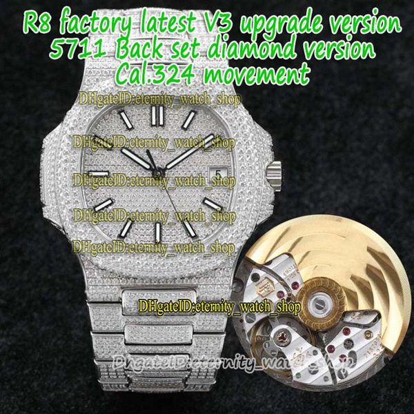 eternity r8f v3 upgrade-version iced out full diamond inlay case strap 5711 diamonds-dial cal 324 s c automatic 5719 mens watch 57241a, Slivery;brown
eternity r8f v3 upgrade-version iced out full diamond inlay case strap 5711 diamonds-dial cal 324 s c automatic 5719 mens watch 57241a, Slivery;brown