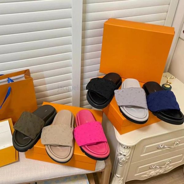 summer slipper sandles for women designer pool slides flat comfort mules pillow slippers classic prints front strap beach sliders 7610099, Black
summer slipper sandles for women designer pool slides flat comfort mules pillow slippers classic prints front strap beach sliders 7610099, Black
