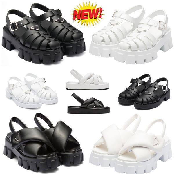 2023 new designer sandals black leather shoes increase platform monolith prad triangle logo non-slip leather thick soled gear hollow baotou
2023 new designer sandals black leather shoes increase platform monolith prad triangle logo non-slip leather thick soled gear hollow baotou