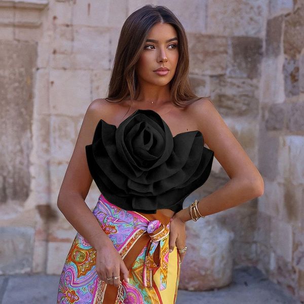 women's tanks camis yellow tie flowers 3d crop women sleeveless backless short tank s 2023 summer strapless cropped folds casual 230419, White
women's tanks camis yellow tie flowers 3d crop women sleeveless backless short tank s 2023 summer strapless cropped folds casual 230419, White