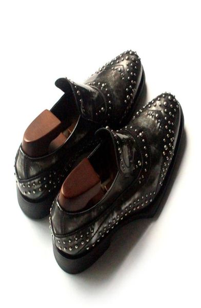 black rivets handmade oxfords cow leather wedding dress shoes men t stage formal business flats4992697
black rivets handmade oxfords cow leather wedding dress shoes men t stage formal business flats4992697