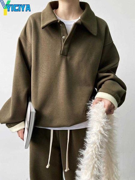 yiciya women's two piece pants long sleeve thickened velvet lapel sweatshirt solid trousers two-piece korean fashion women's casua, White
yiciya women's two piece pants long sleeve thickened velvet lapel sweatshirt solid trousers two-piece korean fashion women's casua, White