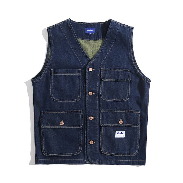 men's vest men multiple pockets japanese harajuku streetwear fashion denim cargo jacket man loose casual jeans waistcoat couple 230420, Black;white
men's vest men multiple pockets japanese harajuku streetwear fashion denim cargo jacket man loose casual jeans waistcoat couple 230420, Black;white