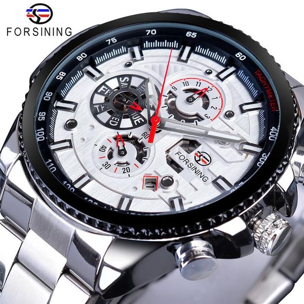 forsining brand luxury date luminous hands complete calendar mens automatic watches silver stainless steel strap wrist watch275r, Slivery;brown
forsining brand luxury date luminous hands complete calendar mens automatic watches silver stainless steel strap wrist watch275r, Slivery;brown