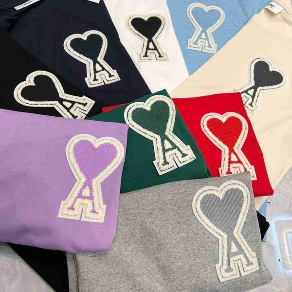 t shirts for men women amis short sleeved t-shirt embroidered with big heart embroidery summer couple clothes and round neck loose fitting a, White;black
t shirts for men women amis short sleeved t-shirt embroidered with big heart embroidery summer couple clothes and round neck loose fitting a, White;black