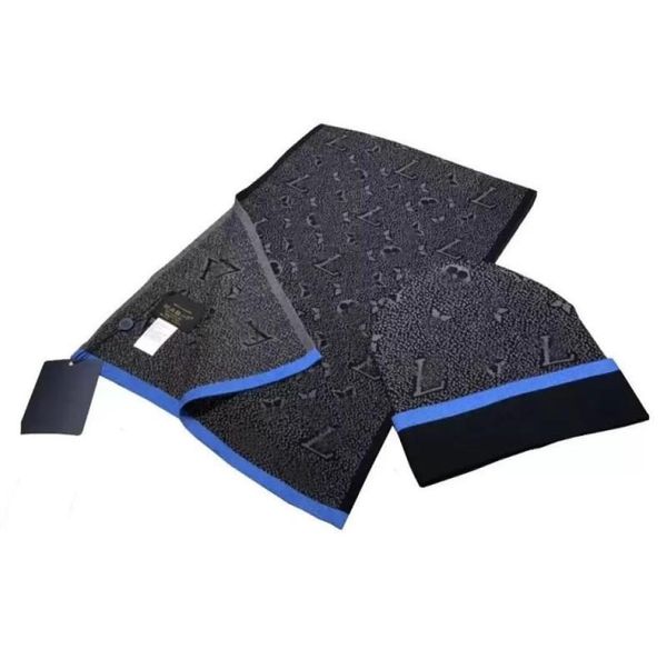 2022bh7 designer scarf hat sets whole womens fashion beanie mens hiphop cotton scarfs suit3098503, Blue;gray